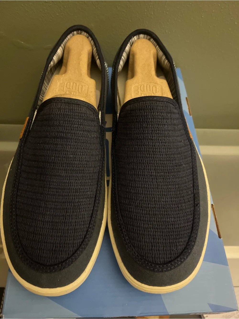 Hey Dude Men's navy Slip-On Shoes size 11 New in box.